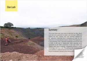 Glan Lash coal mine"