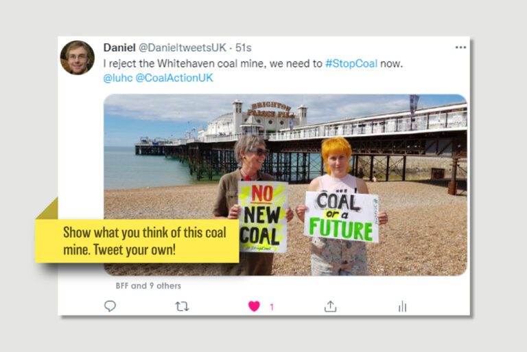 Twitter-Storm against Cumbria coking coal mine