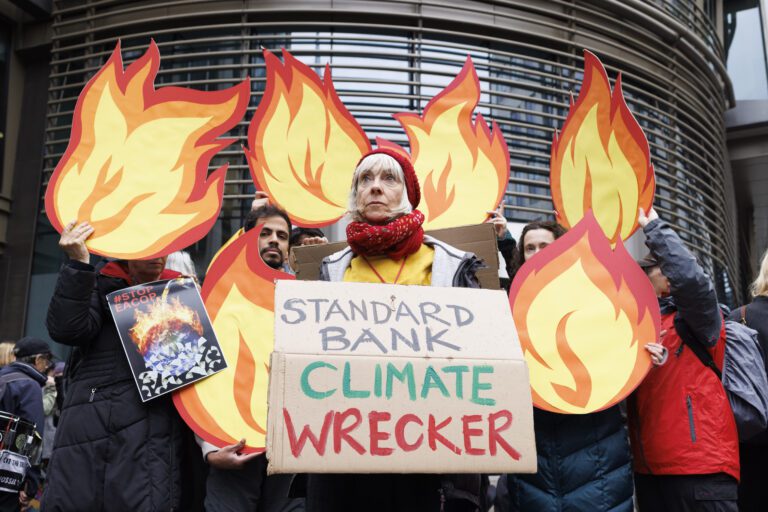 Protesters occupy the offices of City Of London insurers demanding they rule out backing for climate-wrecking projects