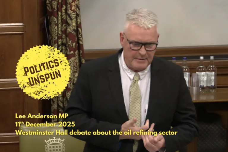 Lee Anderson MP on “dirty, horrible, dangerous” coal jobs
